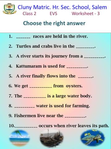 Class 2 EVS 3 sea,rivers