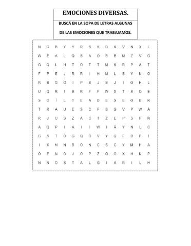 Emociones diversas