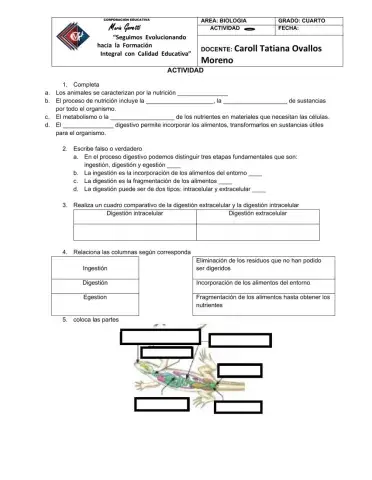 Nutrición en animales