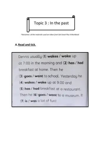 In the Past 9Year 4)