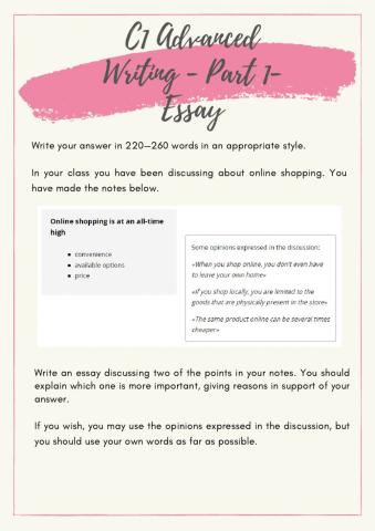 C1 Advanced - Writing (16.07)
