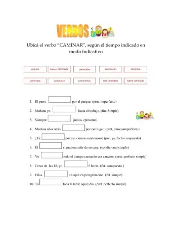 Verbos modo indicativo