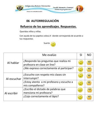 Autoevaluación- letra D