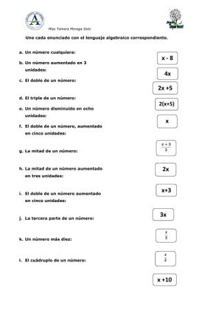 Lenguaje algebraico