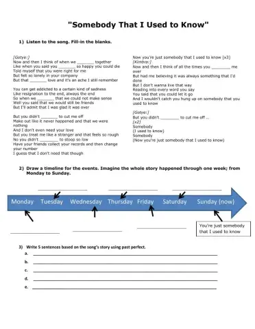 Somebody that I used to Know