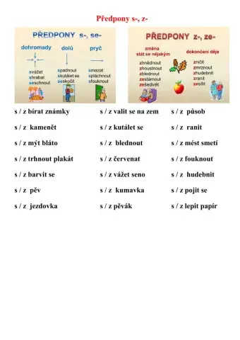 Předpony s-, z- 2
