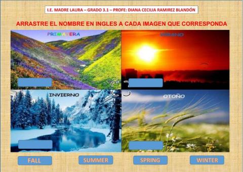 Estaciones del año en ingles