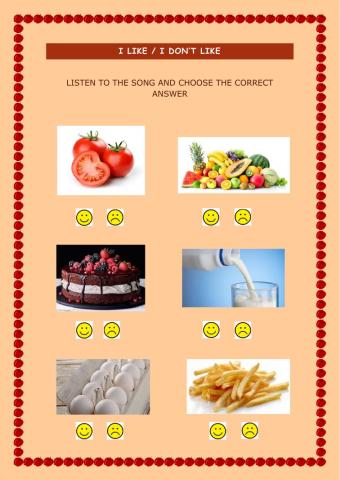 I like - I don't like