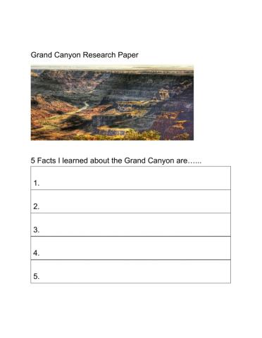 Grand Canyon research