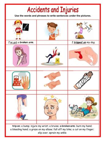 Accidents, injuries and giving advice