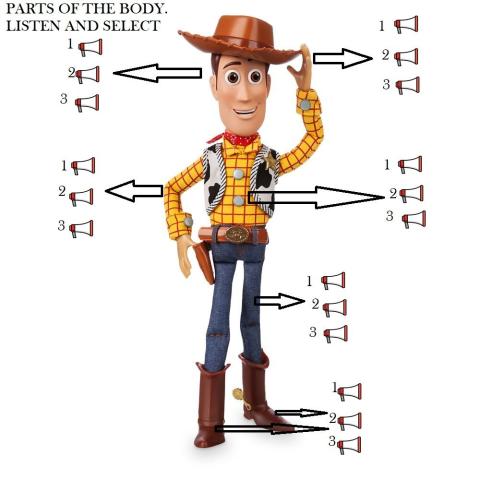 Easy parts of the body