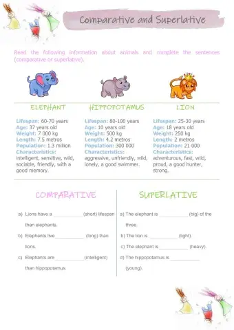 Comparative and Superlative