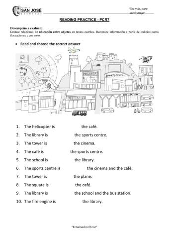 Prepositions of place
