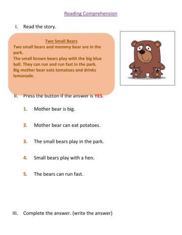 Reading Comprehension 2