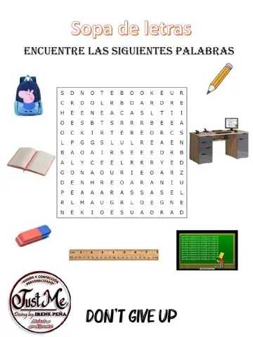 Sopa de letras Adjetivos