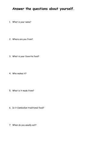 Incredible English 2 Unit 6 About Me