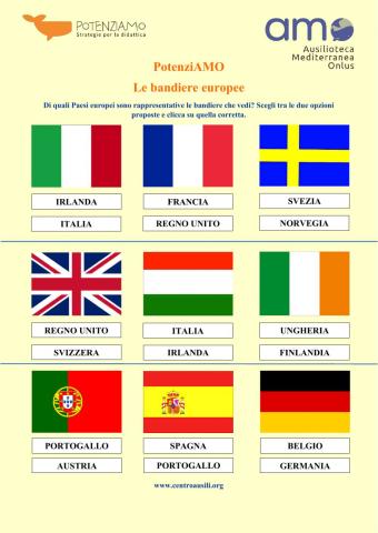 Le bandiere europee