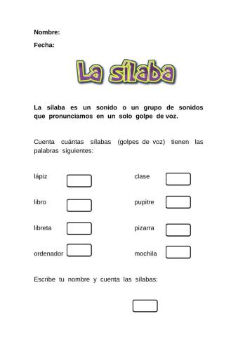 La sílaba