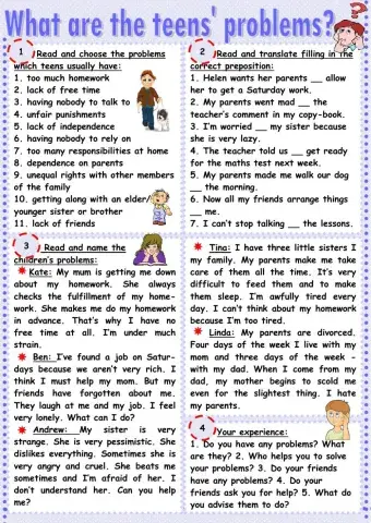 What are teens problems