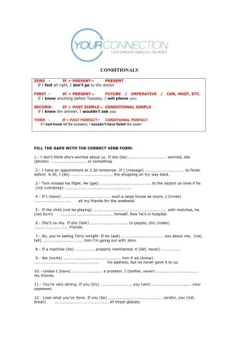 Conditionals 0,1,2,3