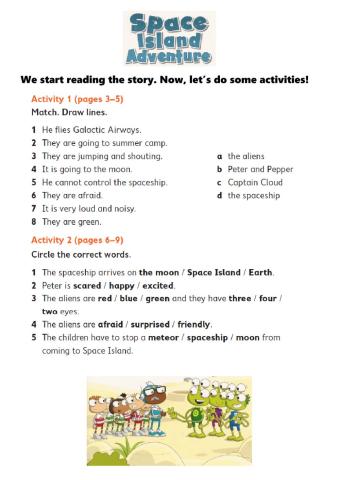 SPACE ISLAND ACTIVITIES N°1