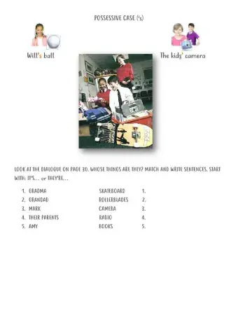 Possessive case - TODAY! 1