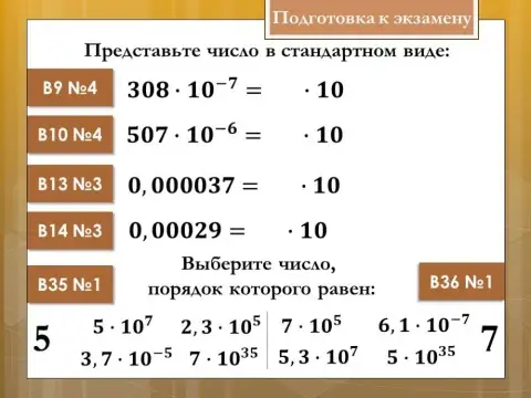 Стандартный вид числа 001
