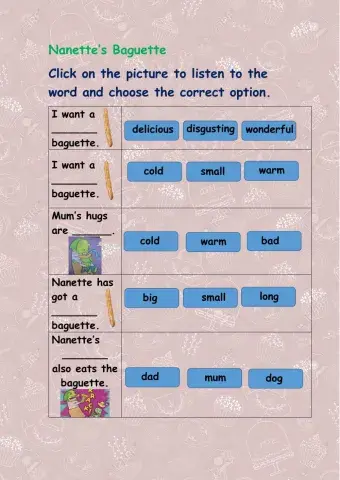 Nanette's baguette listening