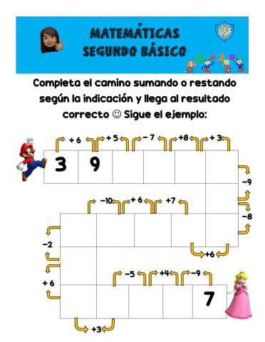 1 Cálculo mental en laberinto 2do