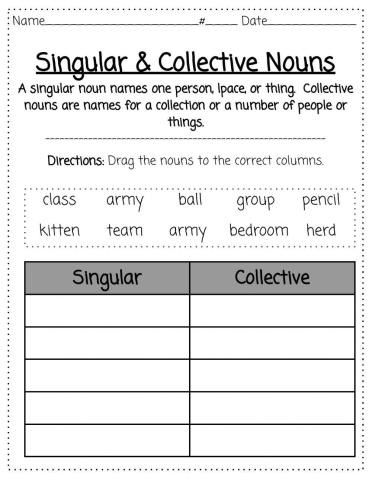 Singular & Collective Nouns