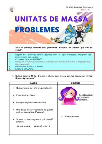 Problemes pes-massa i