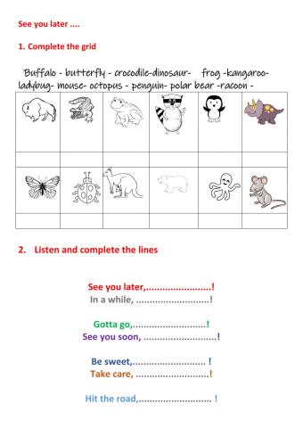 See you later alligator