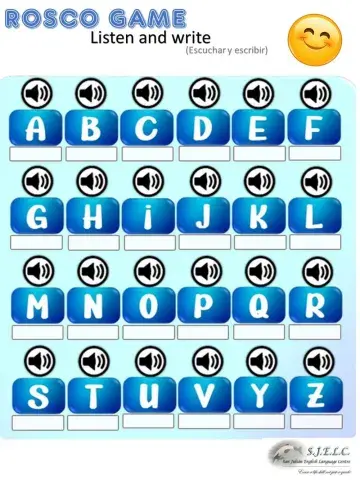 ROSCO GAME - OPTIONAL ACTIVITY