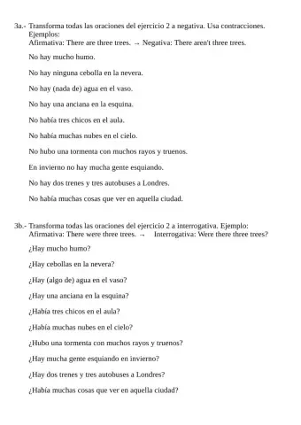 Review work 2 - There isn't - Were there?