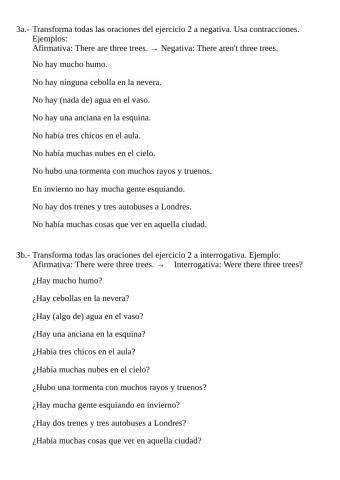 Review work 2 - There isn't - Were there?