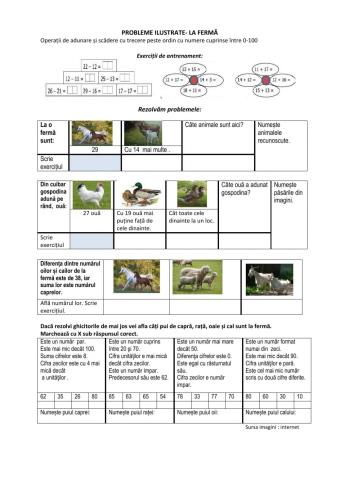 Probleme ilustrate -La fermă