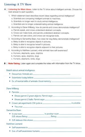 ALS 03Listening activity page 166-167