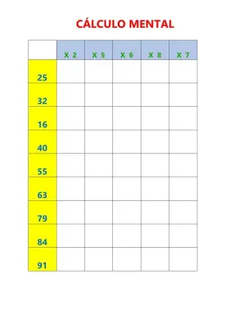 Cálculo mental
