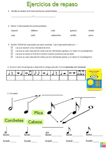 Ejercicios de repaso
