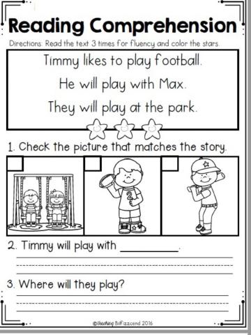 Reading Comprehension - Timmy