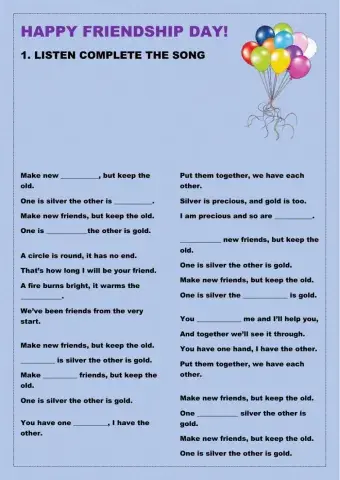 Friendship Day Activity