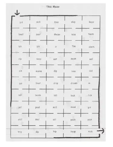Pronunciation maze -i-