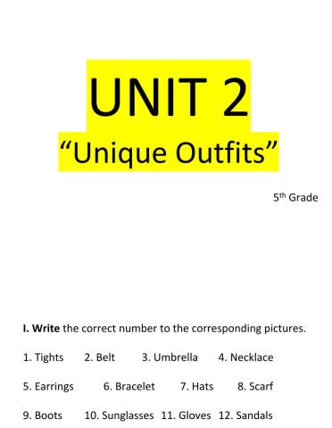 Quiz 5th grade