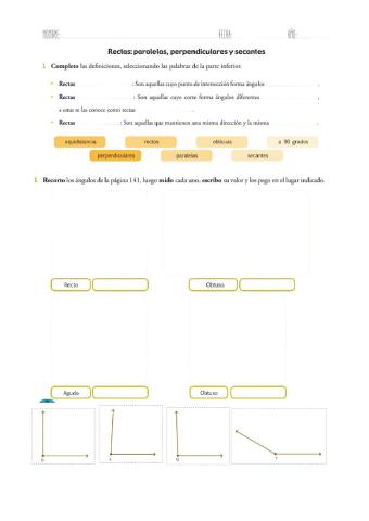Reconocer ángulos Agudos, rectos y Obtusos