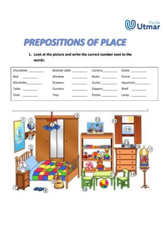 Prepositions of place