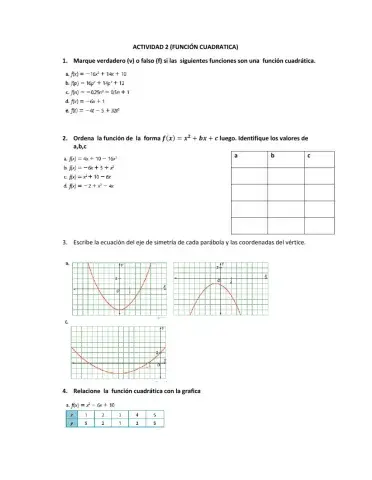 Función cuadrática (conceptos básicos)