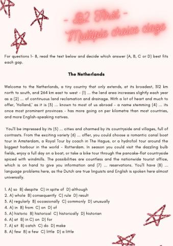 B2 First - Multiple choice cloze (22.07)
