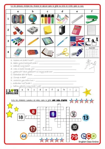 Pad11 School Supplies Grid
