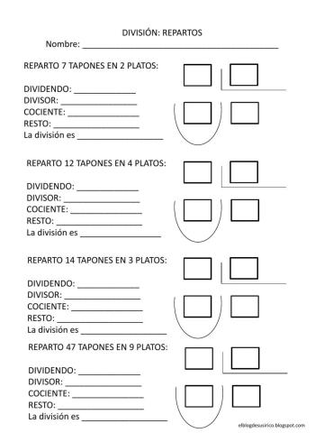 División repartos