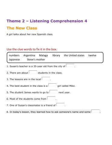 Listening Comprehension 4